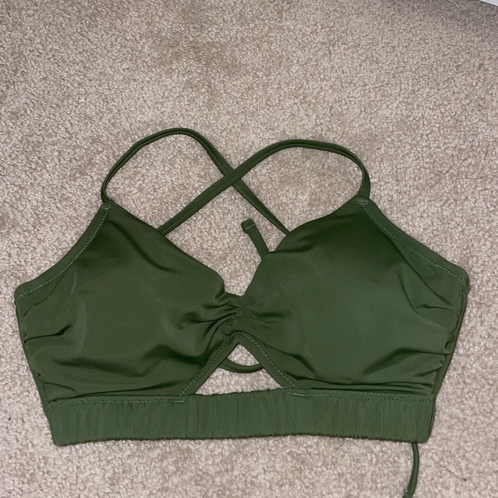 Olive Green Bikini top
